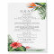 Vibrant Tropical Wedding Menu