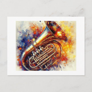 Vibrant Tuba, Postcard