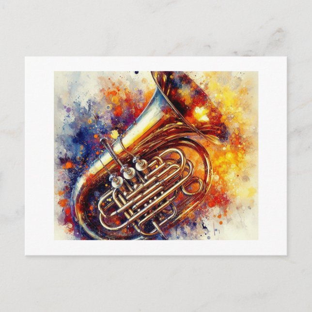 Vibrant Tuba,  Postcard (Front)