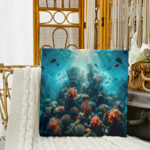 Vibrant Underwater Coral Reef Canvas Print