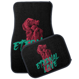 Vibrant, urban, trendy graphic design Eternal Love Car Floor Mat