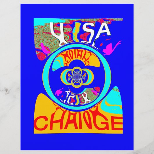 Vibrant USA Change: A Bold Statement (Front)
