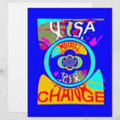 Vibrant USA Change: A Bold Statement (Front/Back)