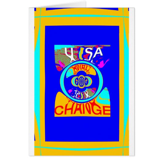 Vibrant USA Change: A Bold Statement Cards (Front)