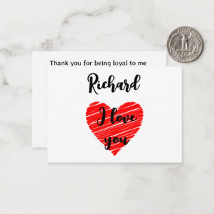 vibrant valentine heart  note card