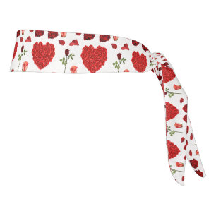 vibrant valentine heart tie headband