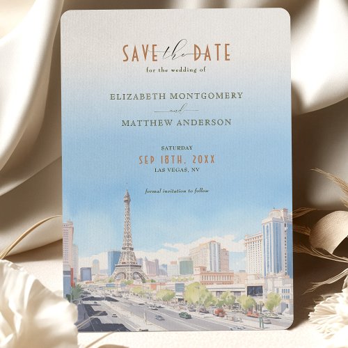 Vibrant Vegas Skyline Save_the_Date Invitation