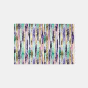 Vibrant Vertical Brushstroke Pattern (1) Outdoor Rug
