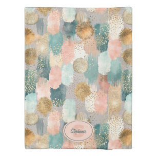 Vibrant Vertical Brushstroke Pattern (2) Duvet Cover
