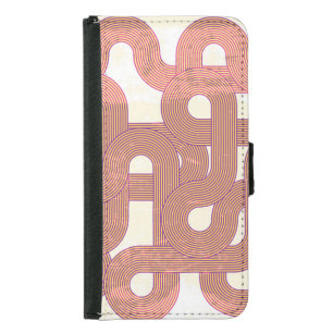Vibrant Vintage: Abstract Colorful Lines Samsung Galaxy S5 Wallet Case