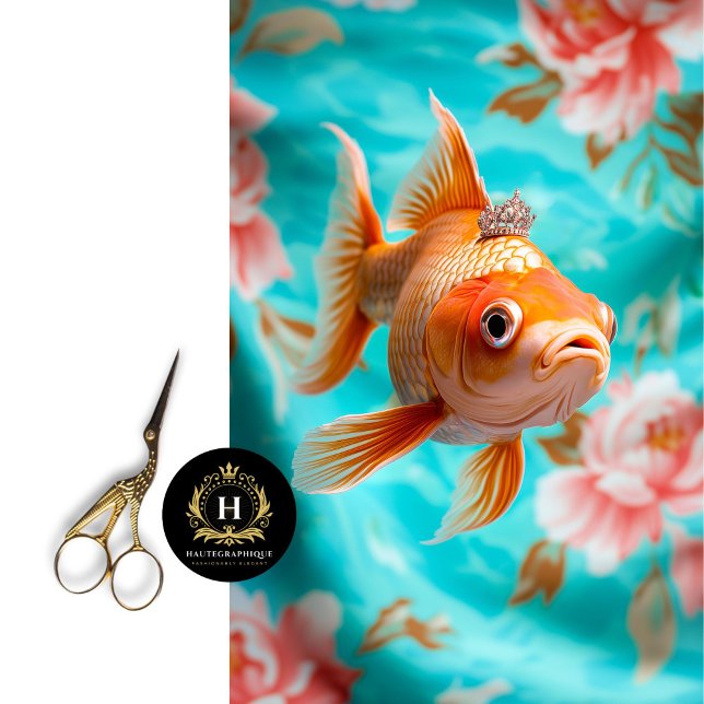 Vibrant Vintage Floral Fish Decoupage Tissue Paper (Creator Uploaded)