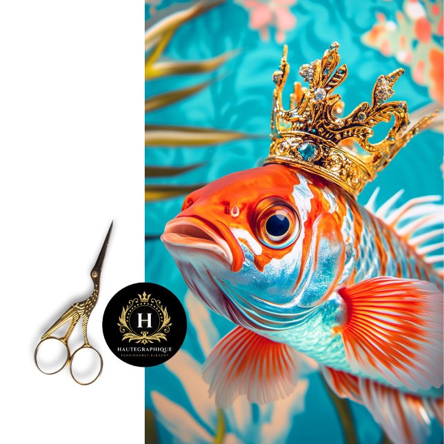 Vibrant Vintage Floral Fish Decoupage Tissue Paper (Creator Uploaded)