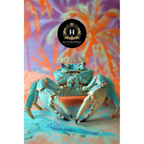 Vibrant Vintage Floral King Crab Decoupage Tissue Paper