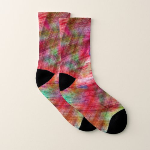 Vibrant Vintage Tie Dye Socks