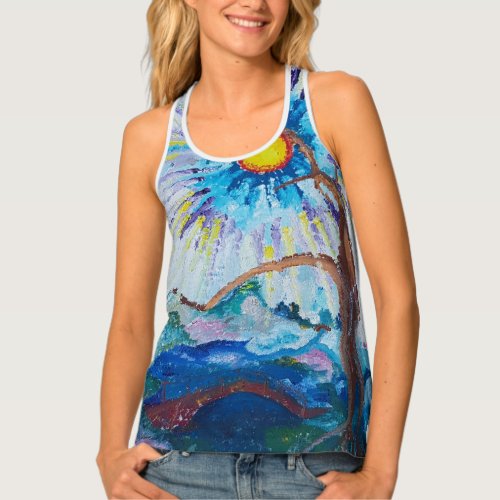 Vibrant Vision Print Tanktop Moto Perpetuo Tank Top