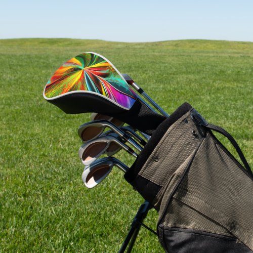 Vibrant Vortex Experience Colorful Bliss Golf Head Cover