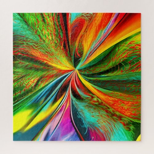 Vibrant Vortex Experience Colorful Bliss Jigsaw Puzzle