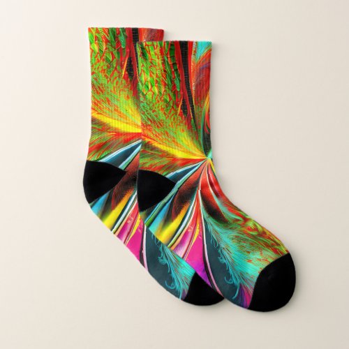 Vibrant Vortex Experience Colorful Bliss Socks