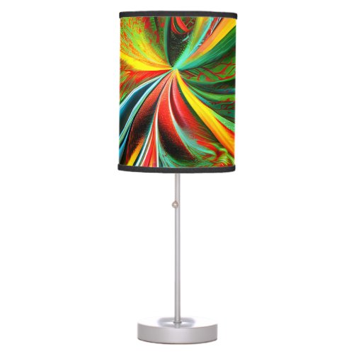 Vibrant Vortex Experience Colorful Bliss Table Lamp