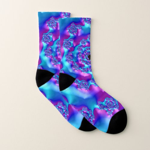 Vibrant Vortex  Socks