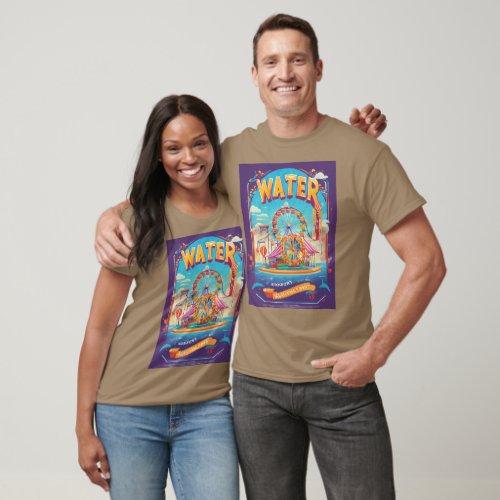 Vibrant Water Theme Park Poster for Sale _ Perfect T_Shirt