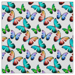 Vibrant Watercolor Butterfly Pattern Fabric