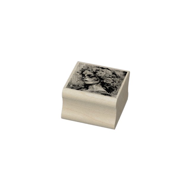 Vibrant Watercolor Dia de los Muertos Catrina Rubber Stamp (Stamp)