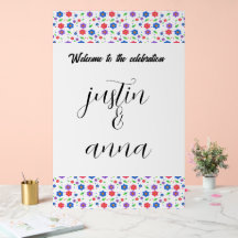 Vibrant Watercolor Floral Pattern Wildflowers