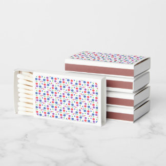 Vibrant Watercolor Floral Pattern Wildflowers Matchboxes