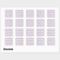 Vibrant Watercolor Floral Pattern Wildflowers Square Sticker | Zazzle