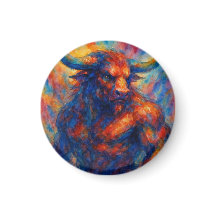 Vibrant Watercolor Minotaur