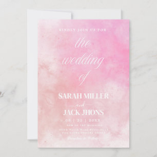 Vibrant Watercolor Wedding Invitation