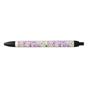 Vibrant Watercolor Wildflowers Pen