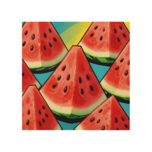 Vibrant Watermelon Slices Pop Art