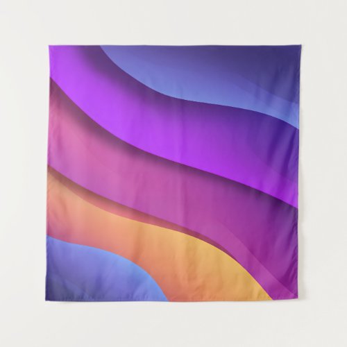Vibrant Wave Gradient Tapestry