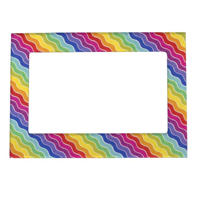 Vibrant Waves of Color   Magnetic Frame (Front)