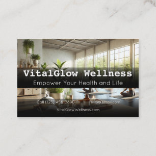 Vibrant Wellness Business Card Energize Your Brand