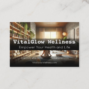 Vibrant Wellness Business Card Energize Your Brand