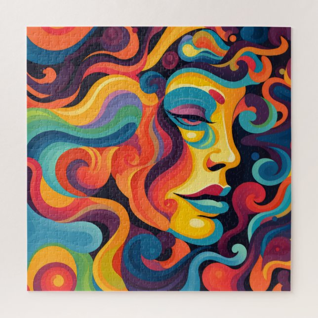 Vibrant Whirl of Emotions Jigsaw Puzzle (Vertical)