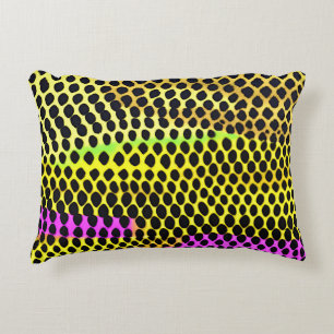 "Vibrant Wilderness" Colourful Abstract Print Accent Pillow