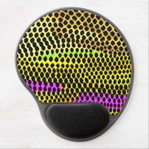 "Vibrant Wilderness" Colourful Abstract Print Gel Mouse Pad