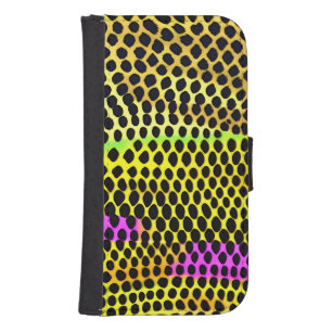 "Vibrant Wilderness" Colourful Abstract Print Galaxy S4 Wallet Case