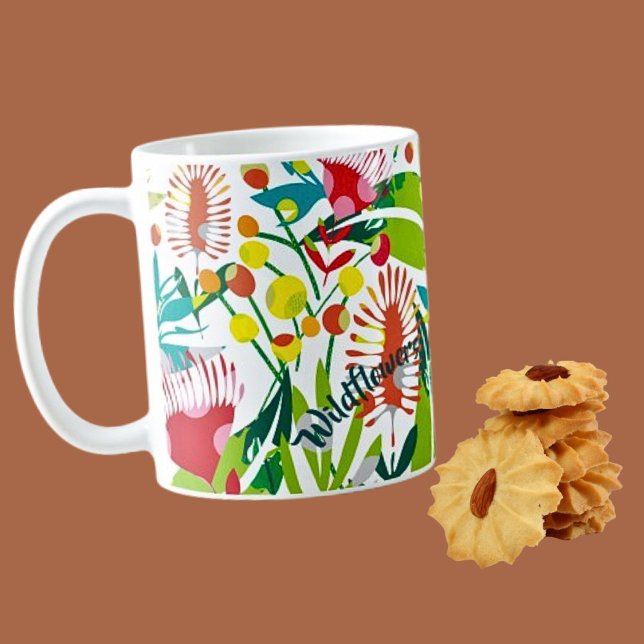 Vibrant Wildflower Art Coffee Mug (Creator Uploaded)