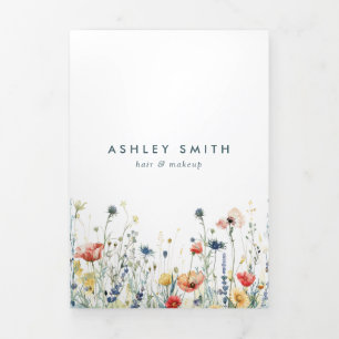 Vibrant Wildflower Brochure Tri-Fold Program