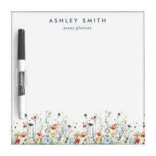 Vibrant Wildflower Dry Erase Board