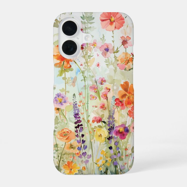 Vibrant Wildflower iPhone Case (Back)