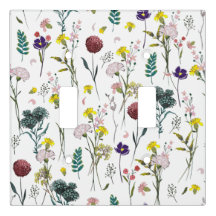 Vibrant Wildflower Light Switch Cover