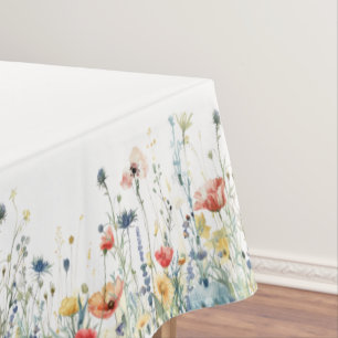 Vibrant Wildflower Tablecloth