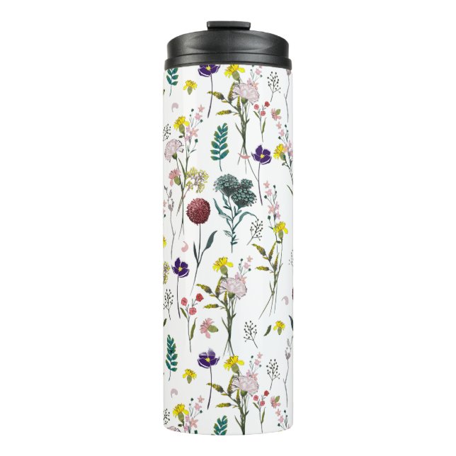 Vibrant Wildflower  Thermal Tumbler (Front)