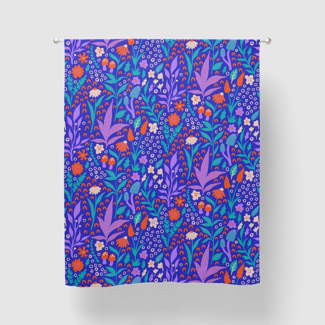 Vibrant Wildflowers Blackout Curtains (Front)